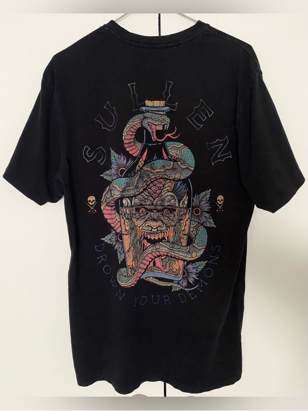 Rare Sullen Men's “Drown Your Demons” Premium Short Sleeve T-Shirt Large